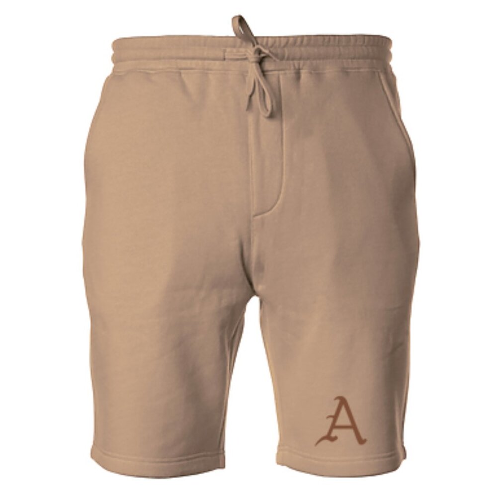 NEW Arkansas Razorbacks Tonal Fleece Sweat Shorts Pants SANDSTONE